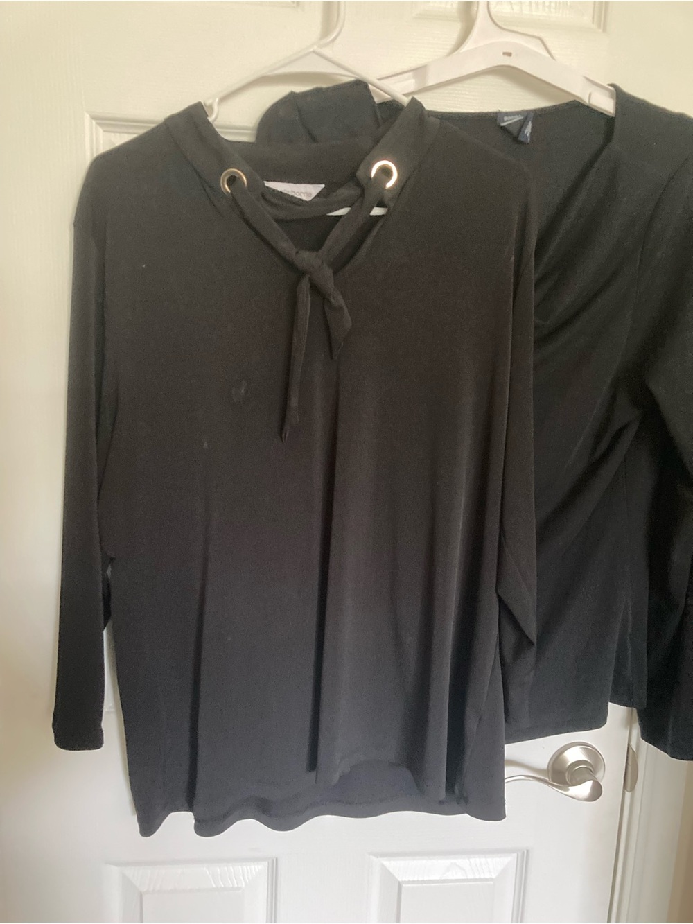 GAP Black Long-Sleeve XL tee and Liz Claiborne blouse